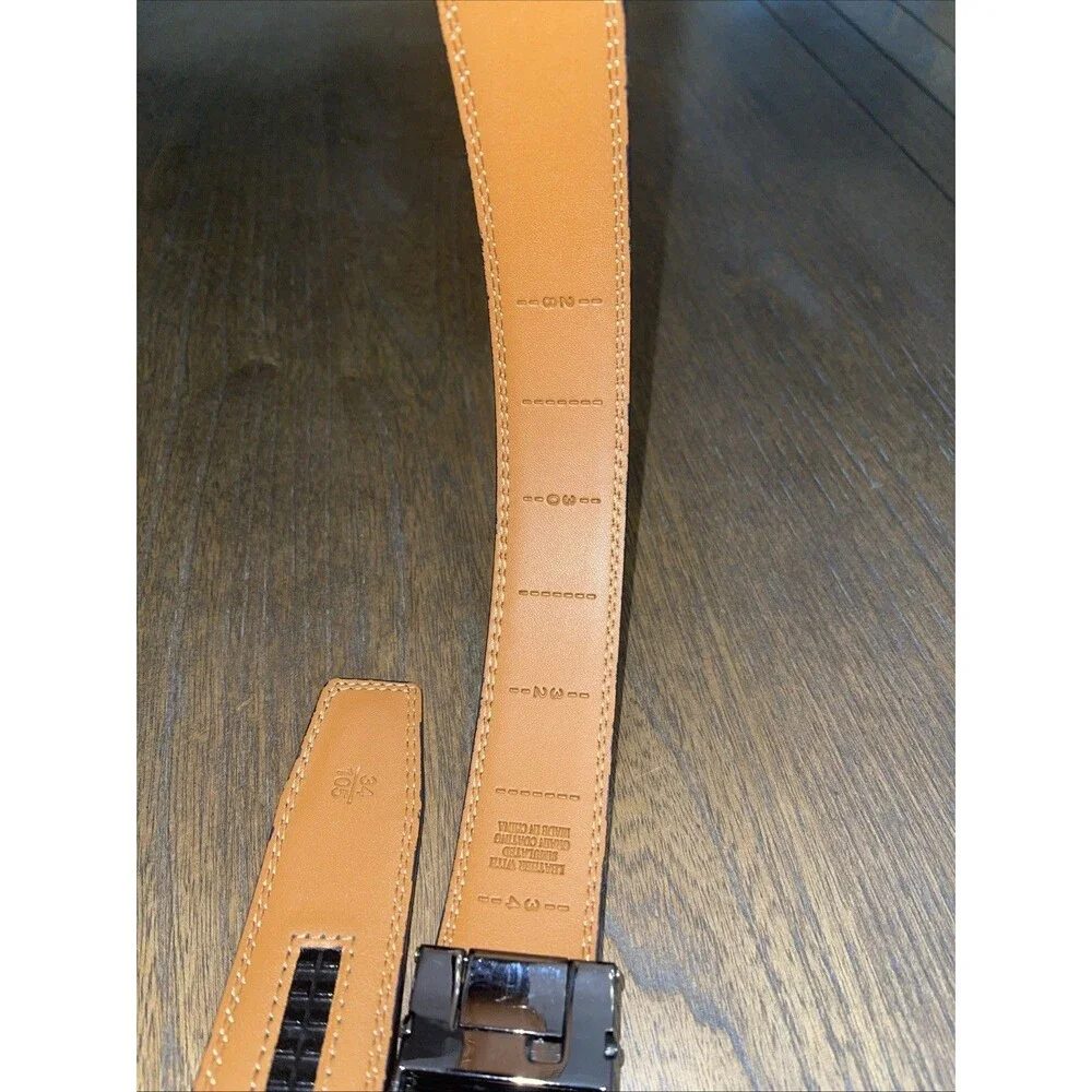 NWOT Sulliant Belts for Men Leather Belt Ratchet Automatic Belt Adjust 28-34